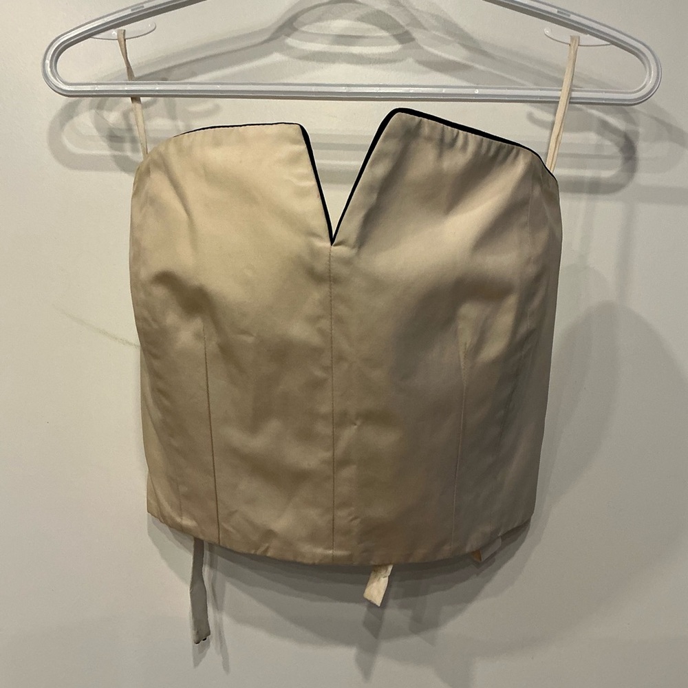Archival YSL by Stefano Plato 2008 structured silk bustier size fr36 us0 - Picture 3 of 13